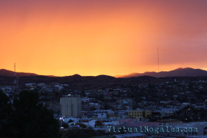 colorful evening skies over ambos nogales